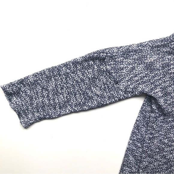 Lane Bryant Long Duster Sweater Open Front Loose Knit Cardigan Blue Marled - Picture 5 of 11